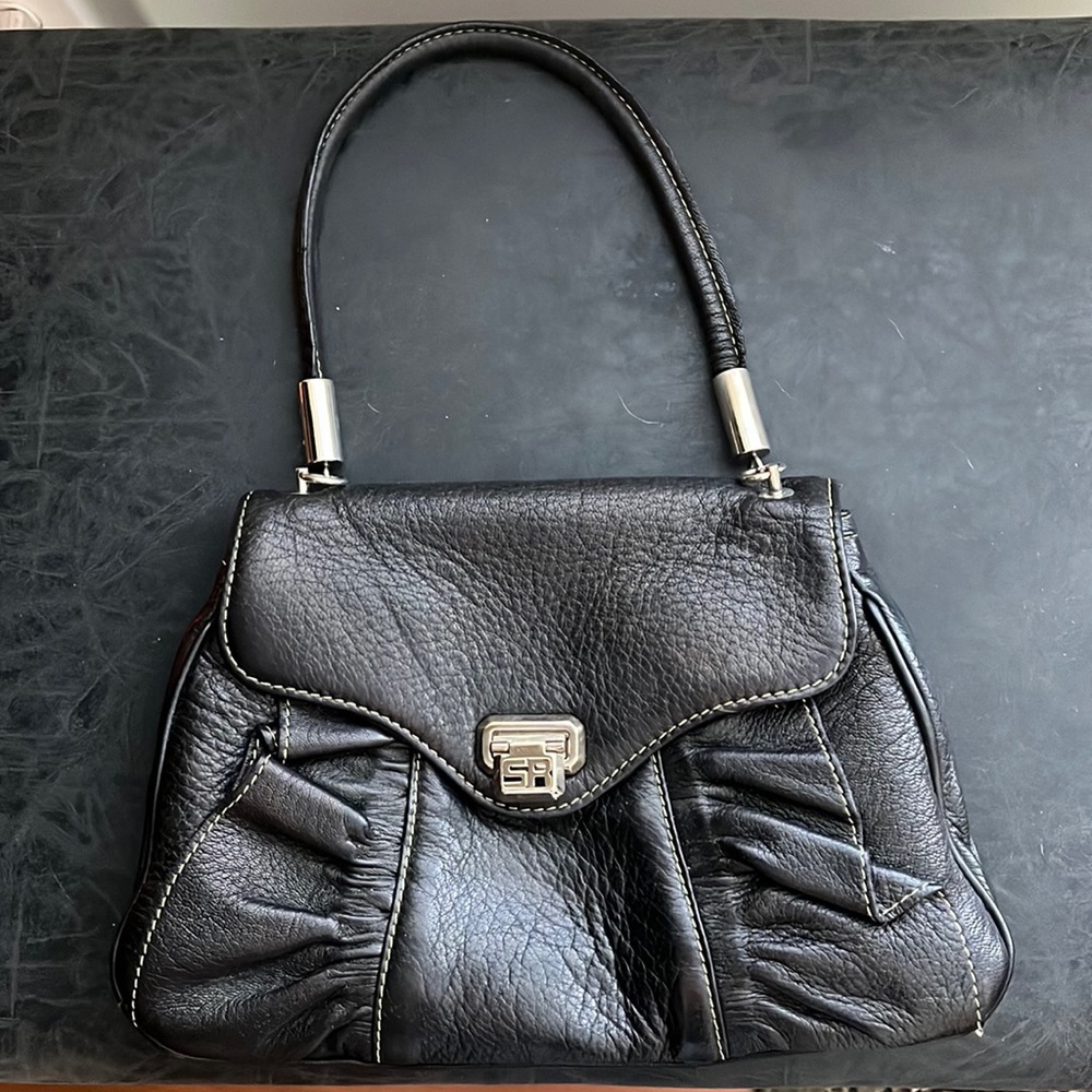 Sonia Rykiel black leather handbag